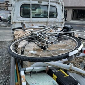 広島市安佐南区で自転車の大型ゴミ回収