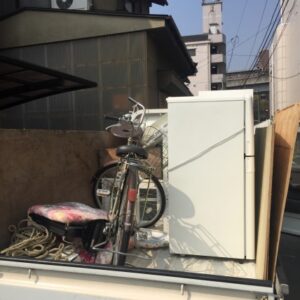 呉市で処分に困った冷蔵庫と自転車の回収