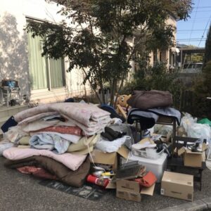 広島市安佐北区のリピーター様から布団などの大型ゴミ回収依頼