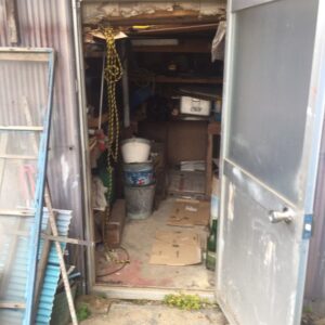 広島市南区で納屋に長年置いてあった不用品回収
