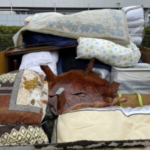 広島市中区でお部屋のお片付けの際に絨毯や布団回収