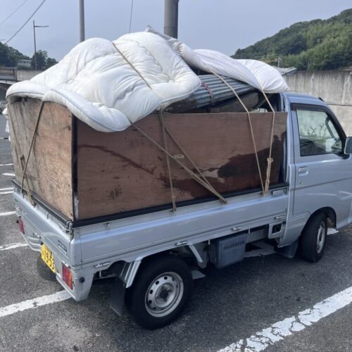 広島県東広島市で家財整理の際に出た布団回収