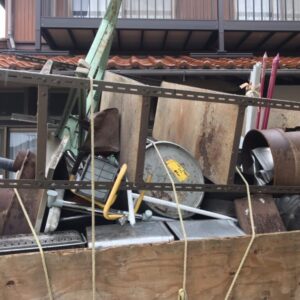広島県世羅町で邪魔な鉄屑の回収