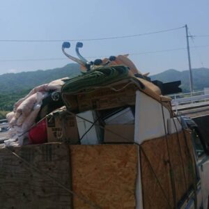 尾道市で急遽な引越しの為、即日でゴミ屋敷を清掃