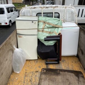 広島県大崎上島町で引越しに伴い冷蔵庫、洗濯機の回収