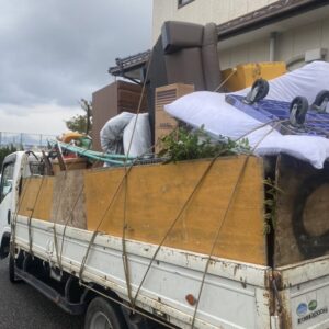 福山市で戸建ての解体前に家の粗大ゴミ撤去