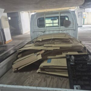 広島県北広島町で集合住宅3階からの引っ越しに伴う空き段ボールの即日回収